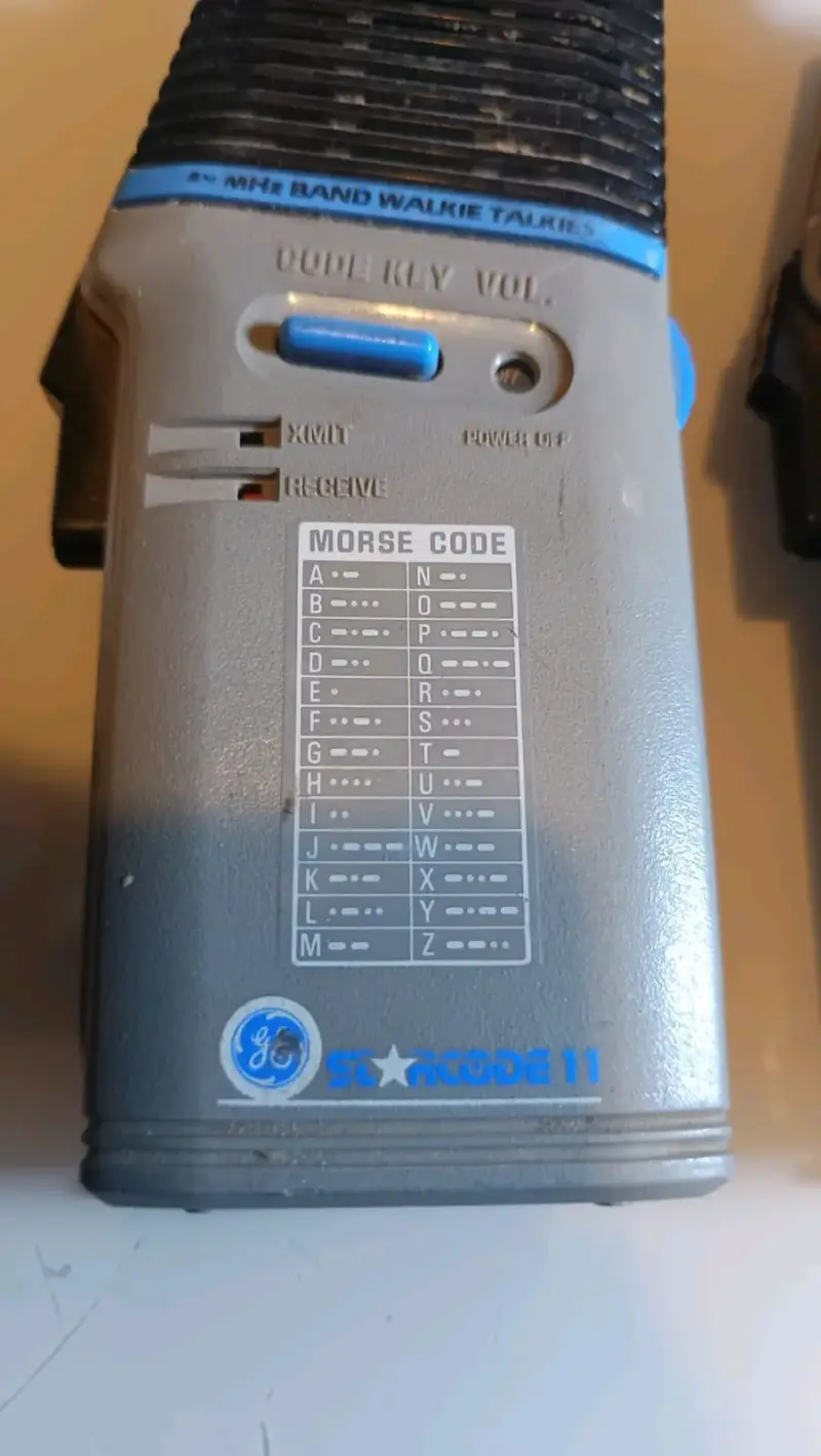 Walkie Talkies GE 49 MHz con código Morse - 2