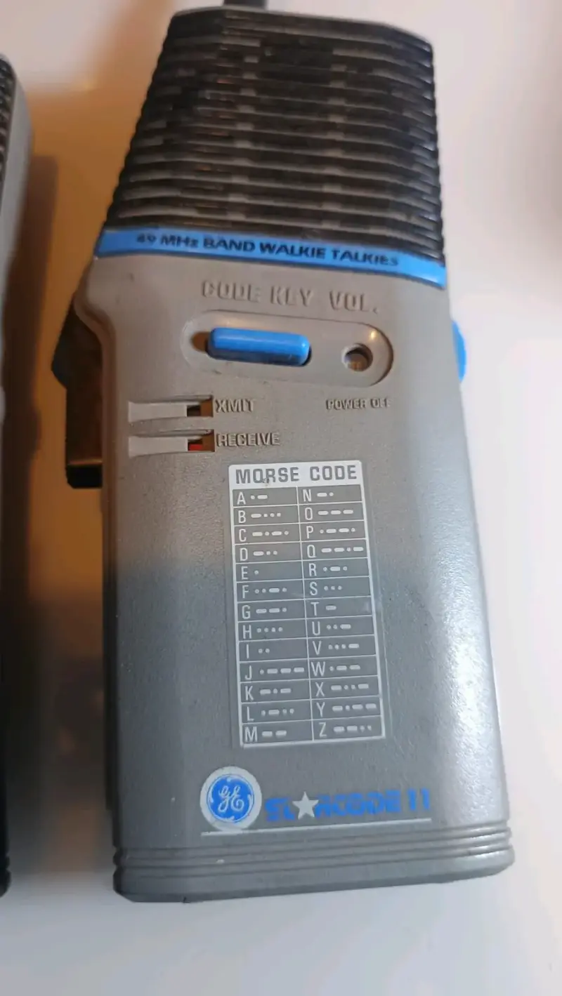 Walkie Talkies GE 49 MHz con código Morse - 3