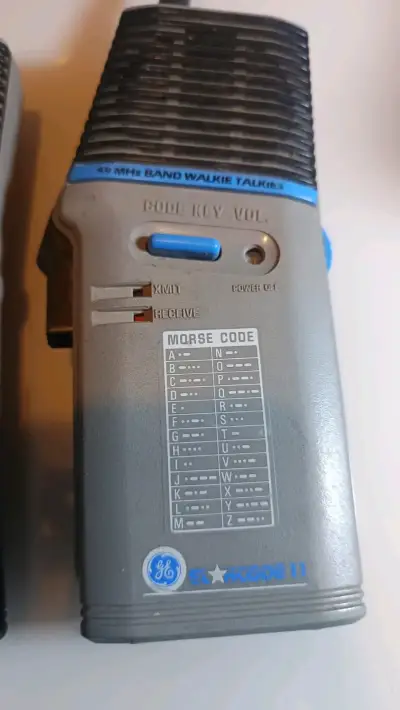 Walkie Talkies GE 49 MHz con código Morse - miniatura 3