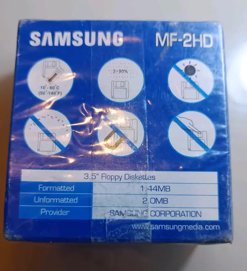 Disquetes Samsung MF-2HD 10 unidades - 2