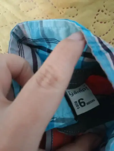 Camisa a cuadros para niño en tonos pastel - miniatura 2