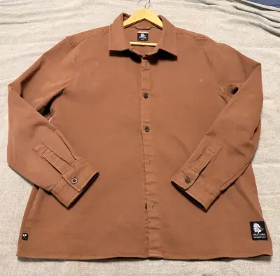 Camisa marrón de algodón Wild Llama - miniatura 1