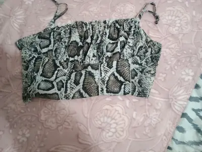Top de tirantes estampado serpiente - miniatura 1