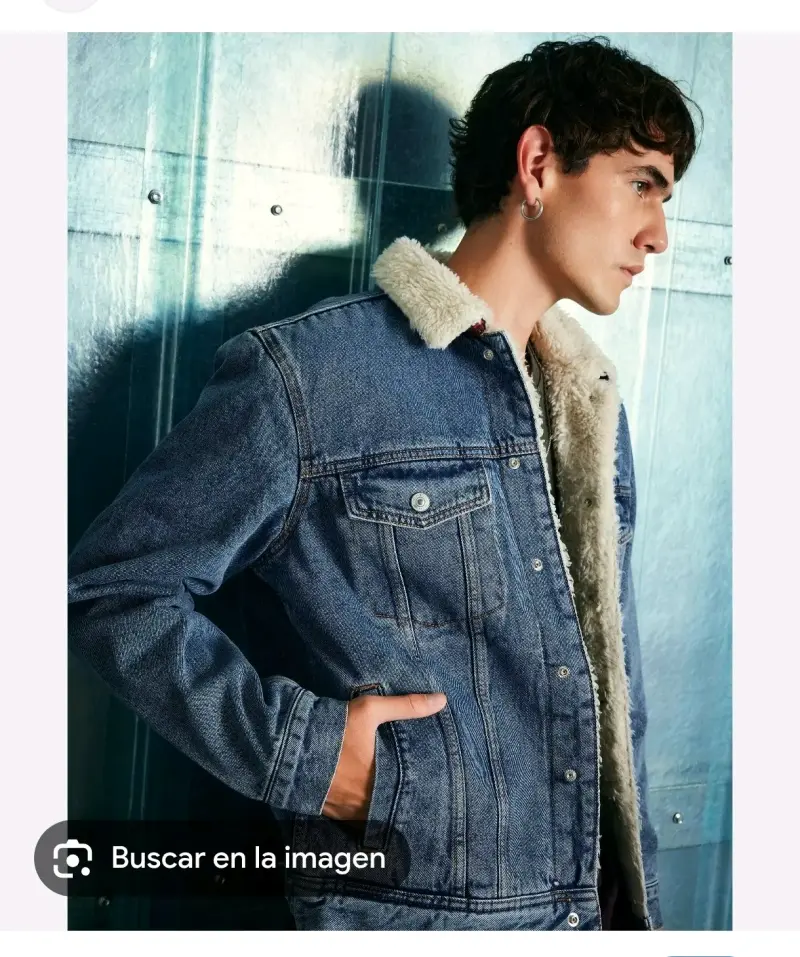 Chaqueta de mezclilla con forro de borrego - 3