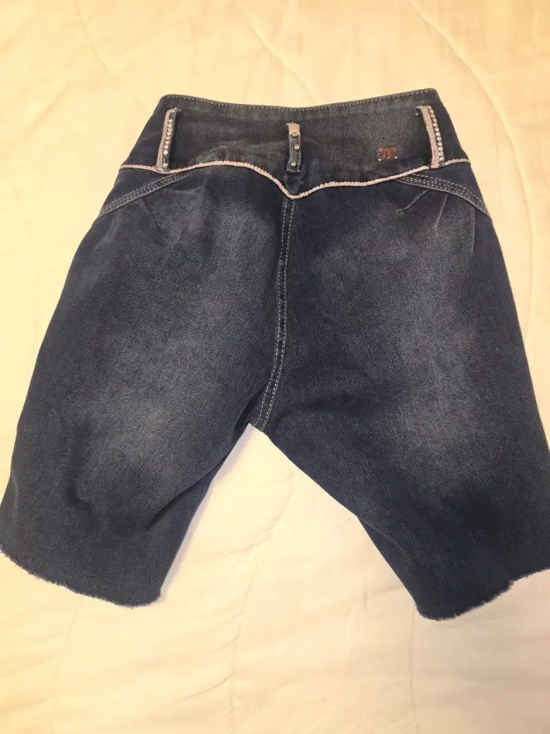Shorts de mezclilla Miss Blue detalles brillant - 3
