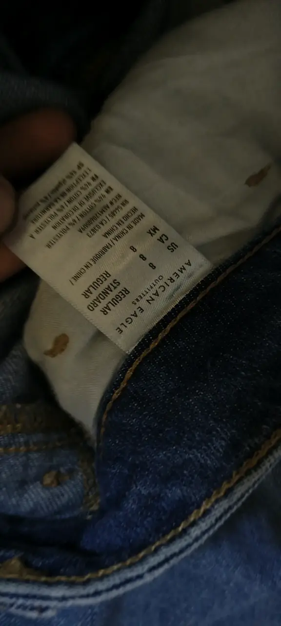 Jeans American Eagle desgastados azul - 4