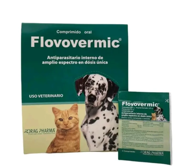 Antiparasitario interno Flovovermic para mascotas