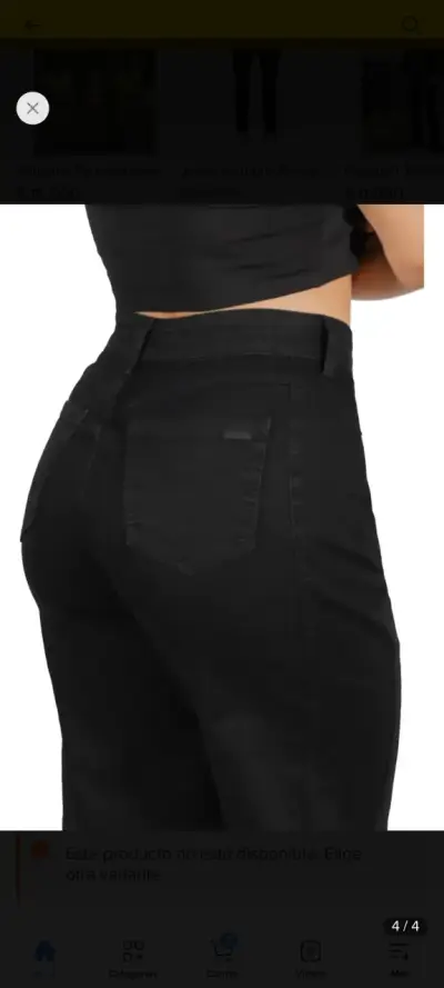 Jeans negros dirty - miniatura 4