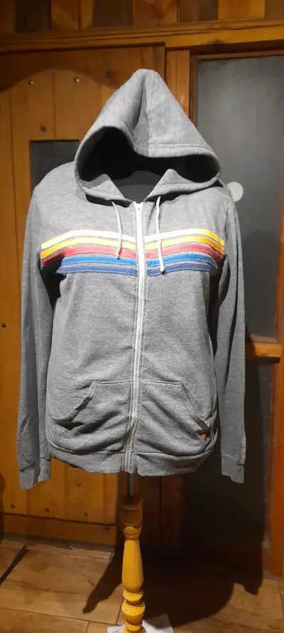 Polerón Aviator Nation Gris 5-Stripe (Original) - - miniatura 1