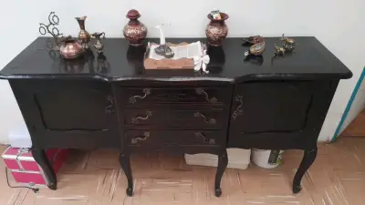 Juego de comedor de madera  Normando con 6 sillas - miniatura 2