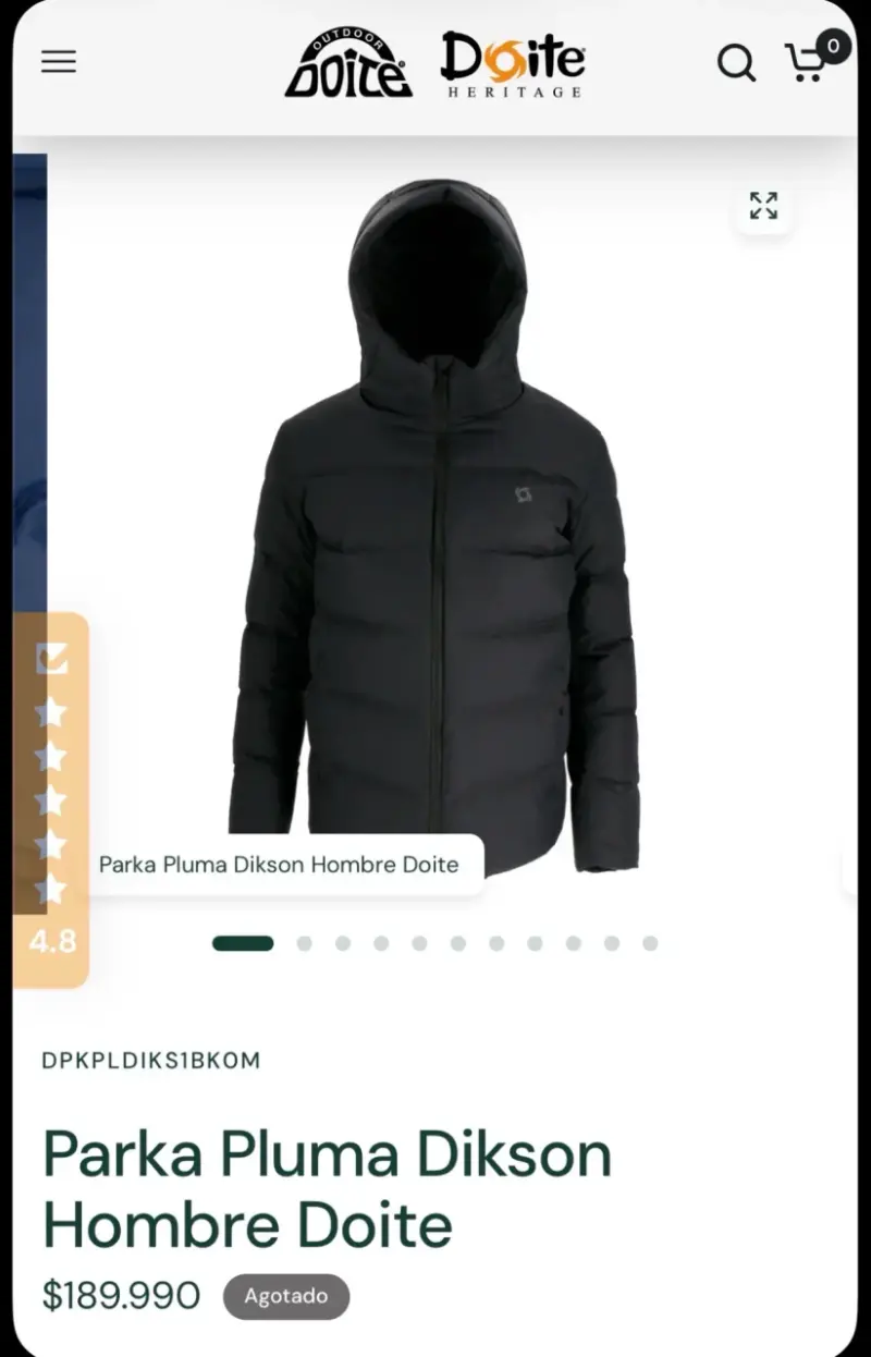 Parka Pluma DiksonHombre Doite (talla S) - 4