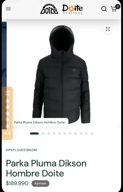 Parka Pluma DiksonHombre Doite (talla S) - miniatura 4