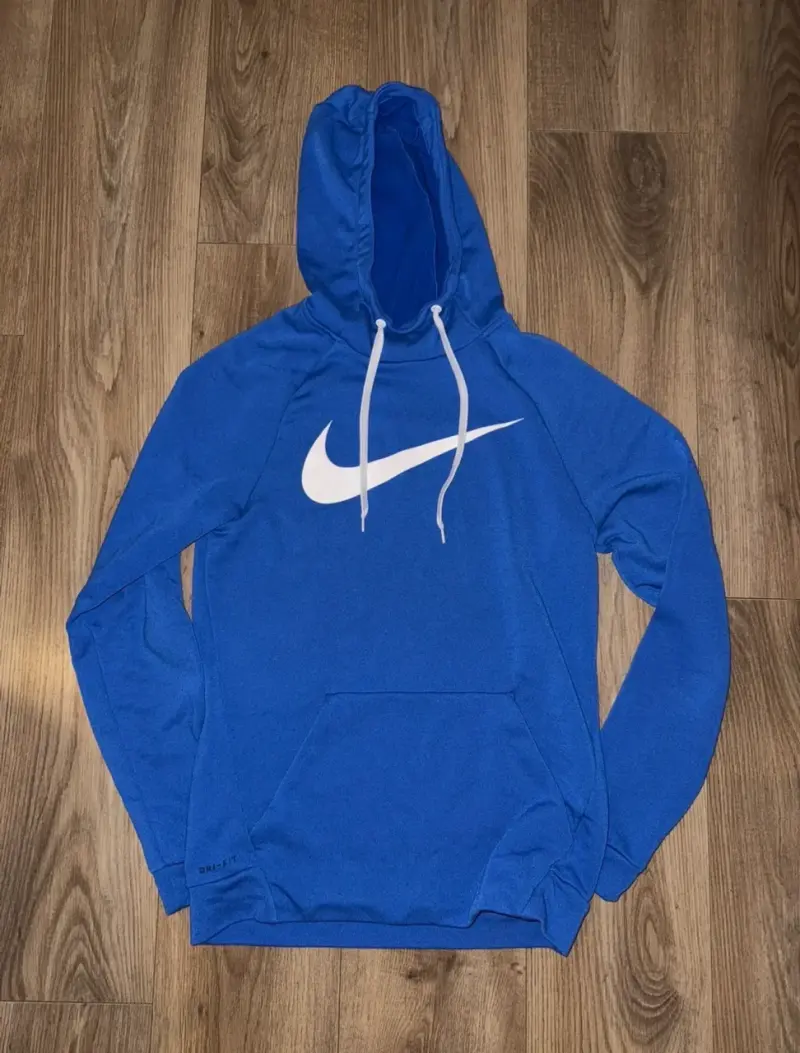 Polerón Nike azul con capucha - 1