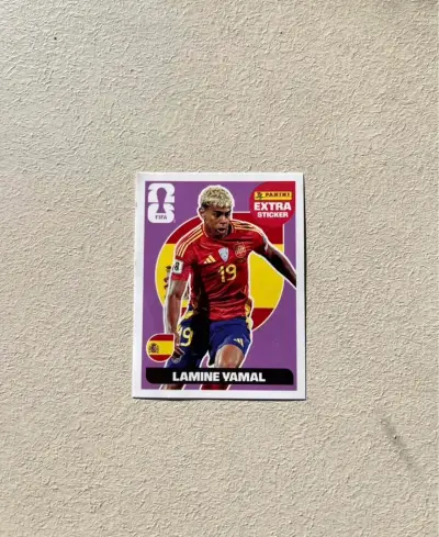 Lámina Panini FIFA Extra Sticker Lamine Yamal - miniatura 1