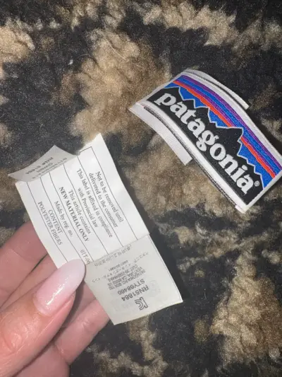 Chaqueta Patagonia marrón con forro de lana - miniatura 2
