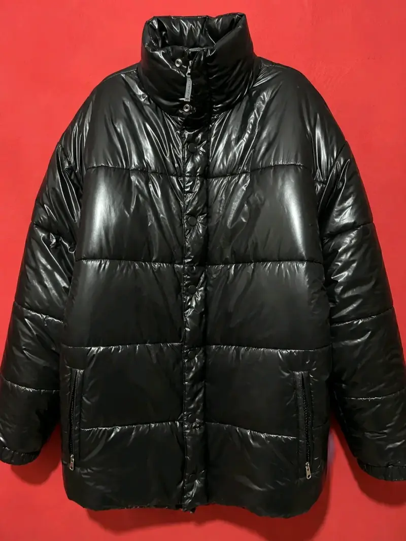 Chaqueta acolchada negra de invierno OLD NAVY