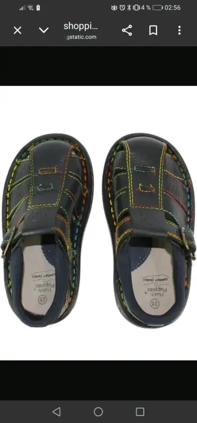 Hush  puppies kids Sandalia cuero coconut azul - miniatura 1