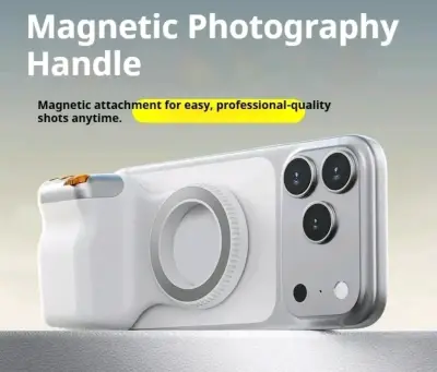 Grip magnetico con luz LED para smartphone - miniatura 3