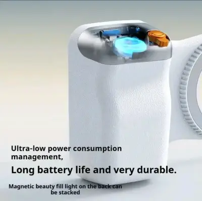 Grip magnetico con luz LED para smartphone - miniatura 5