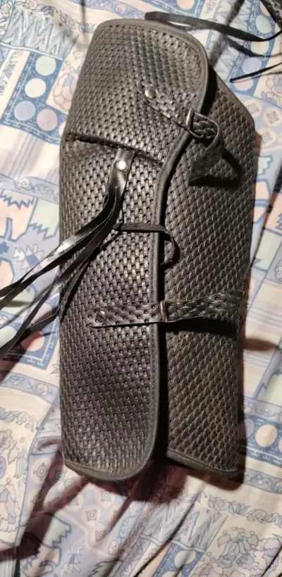 Polainas para huaso negro con textura - miniatura 3