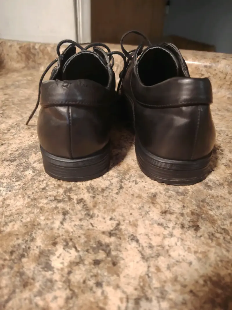 Zapatos de cuero negro para hombre - 4
