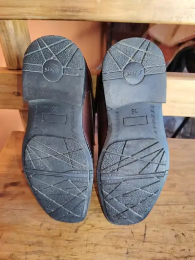 Zapatos de cuero marrón para hombre - miniatura 2