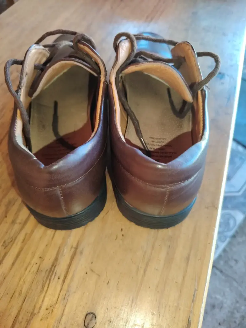 Zapatos de cuero marrón para hombre - 3