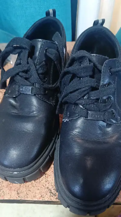 Zapatos de cuero negro Teener para mujer - miniatura 4