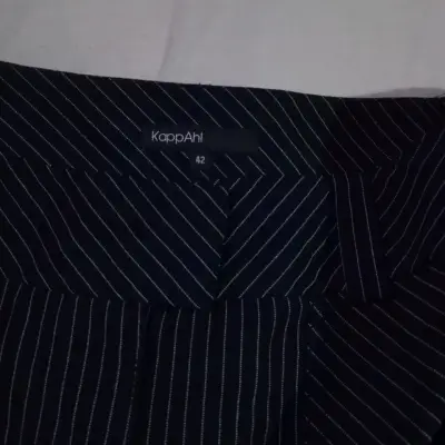 Falda a rayas negra elegante - miniatura 3