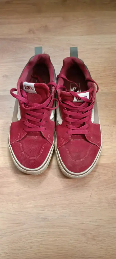 Zapatillas Vans rojas de gamuza - miniatura 1