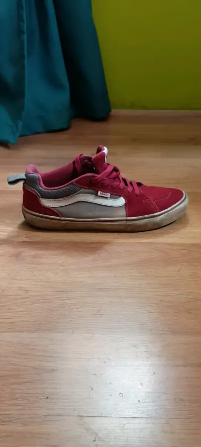 Zapatillas Vans rojas de gamuza - miniatura 2