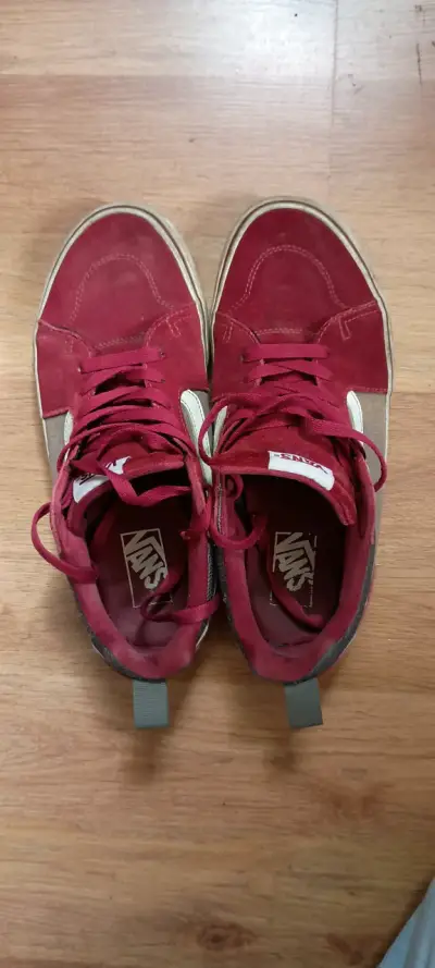 Zapatillas Vans rojas de gamuza - miniatura 3