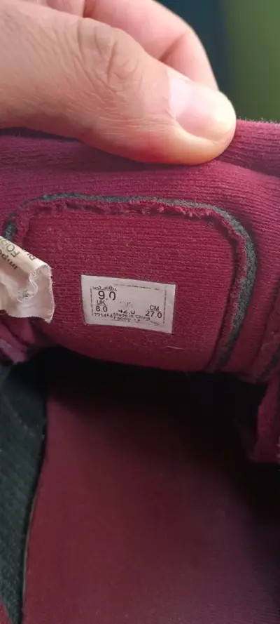 Zapatillas Vans rojas de gamuza - miniatura 4