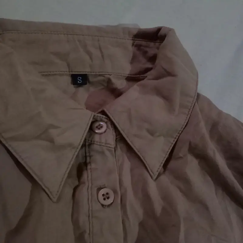 Camisa marrón de manga corta - 2