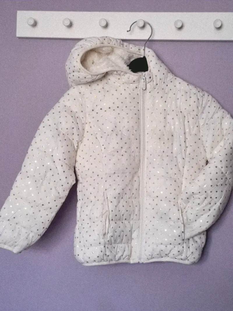 Parka blanca niña T.8 - 1