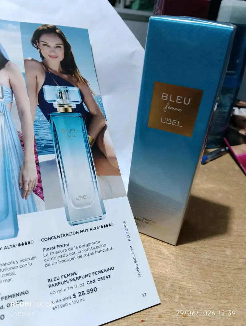 Perfume Bleu Femme L'Bel 50 ml