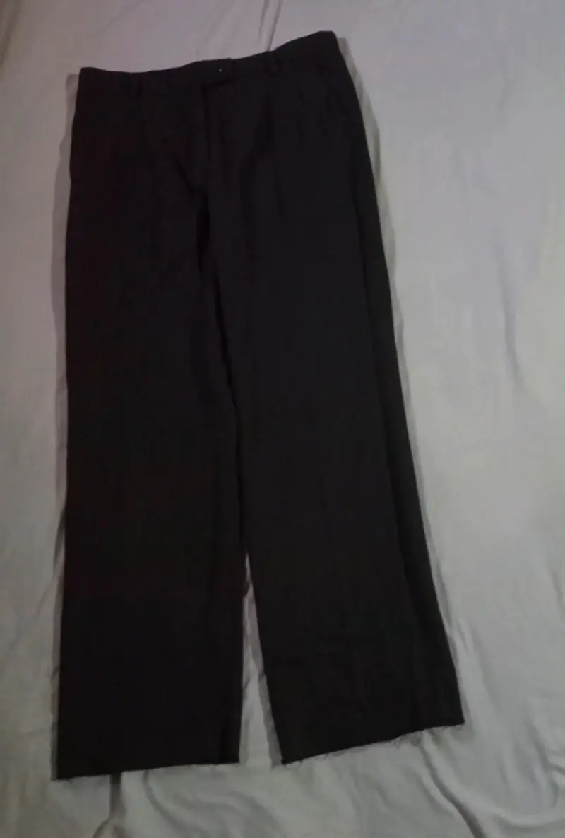 Pantalones de vestir negros para hombre - 1
