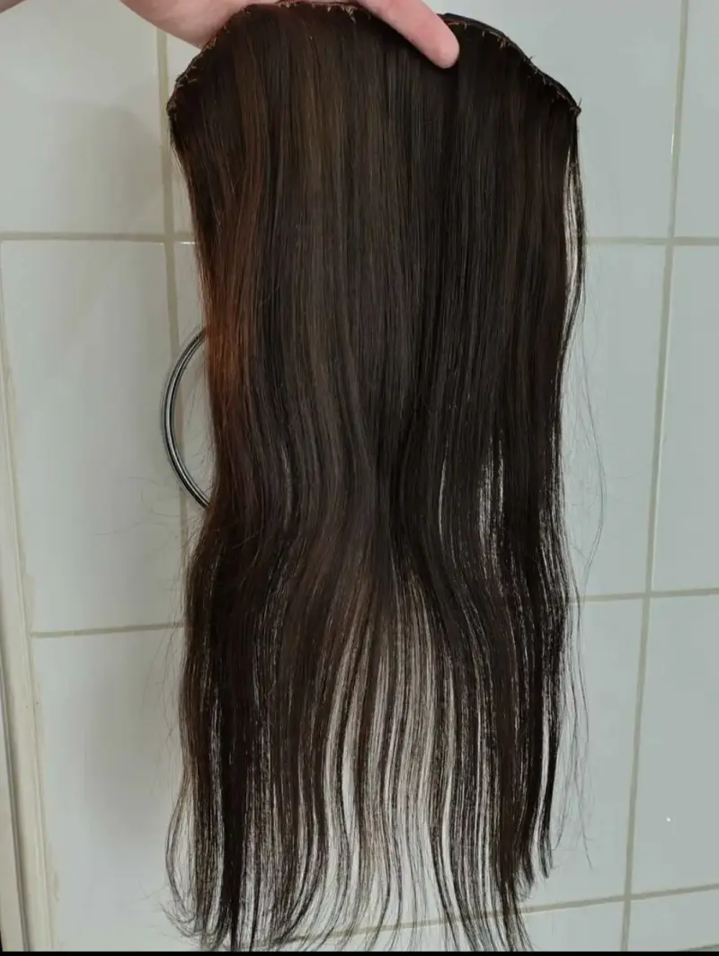 Cortina de pelo castaño claro 60g
