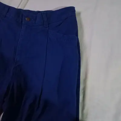 Pantalon  azul de tela casuales - miniatura 2