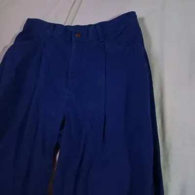 Pantalon  azul de tela casuales - miniatura 3