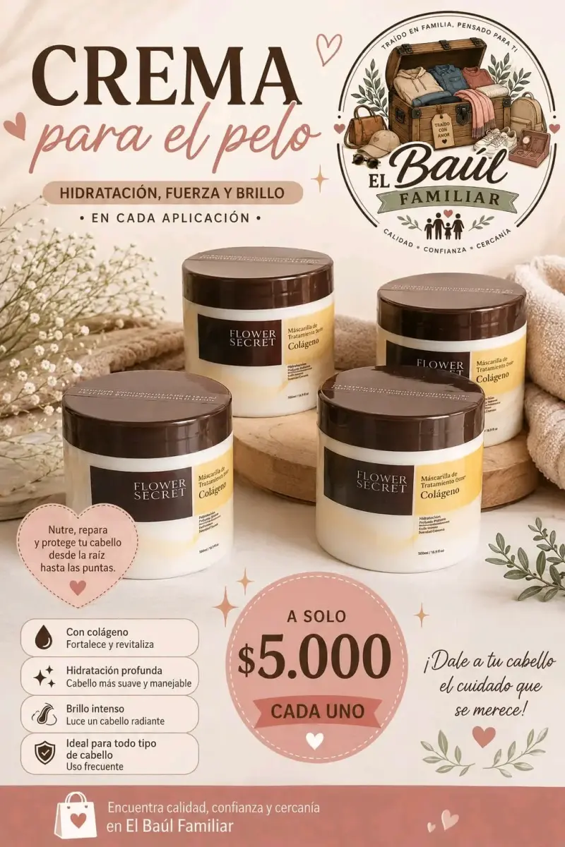 Crema para el pelo Flower Secret con colágeno