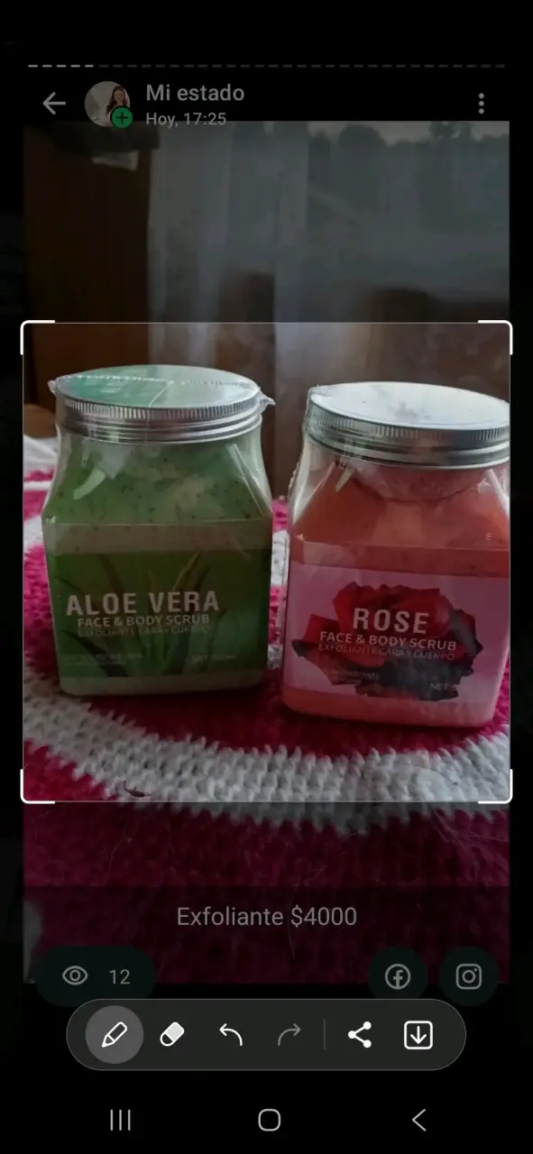 Exfoliante facial y corporal Aloe Vera y Rosa - 1