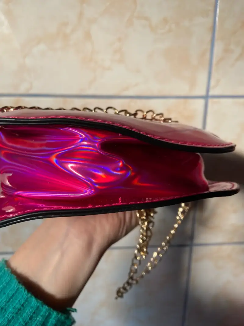 Bolso holográfico con símbolo de dólar - 6