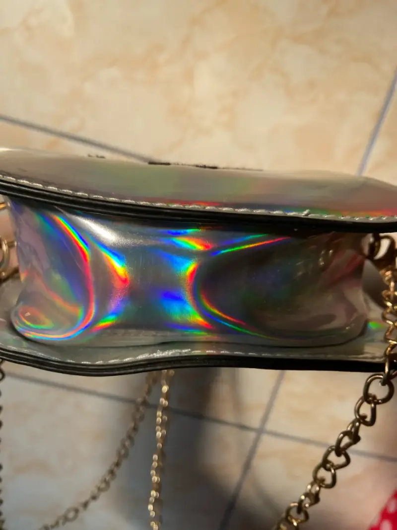 Bolso holográfico con diseño de dólar - 3