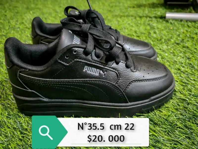 Zapatillas negras Puma talla 35.5 - 1
