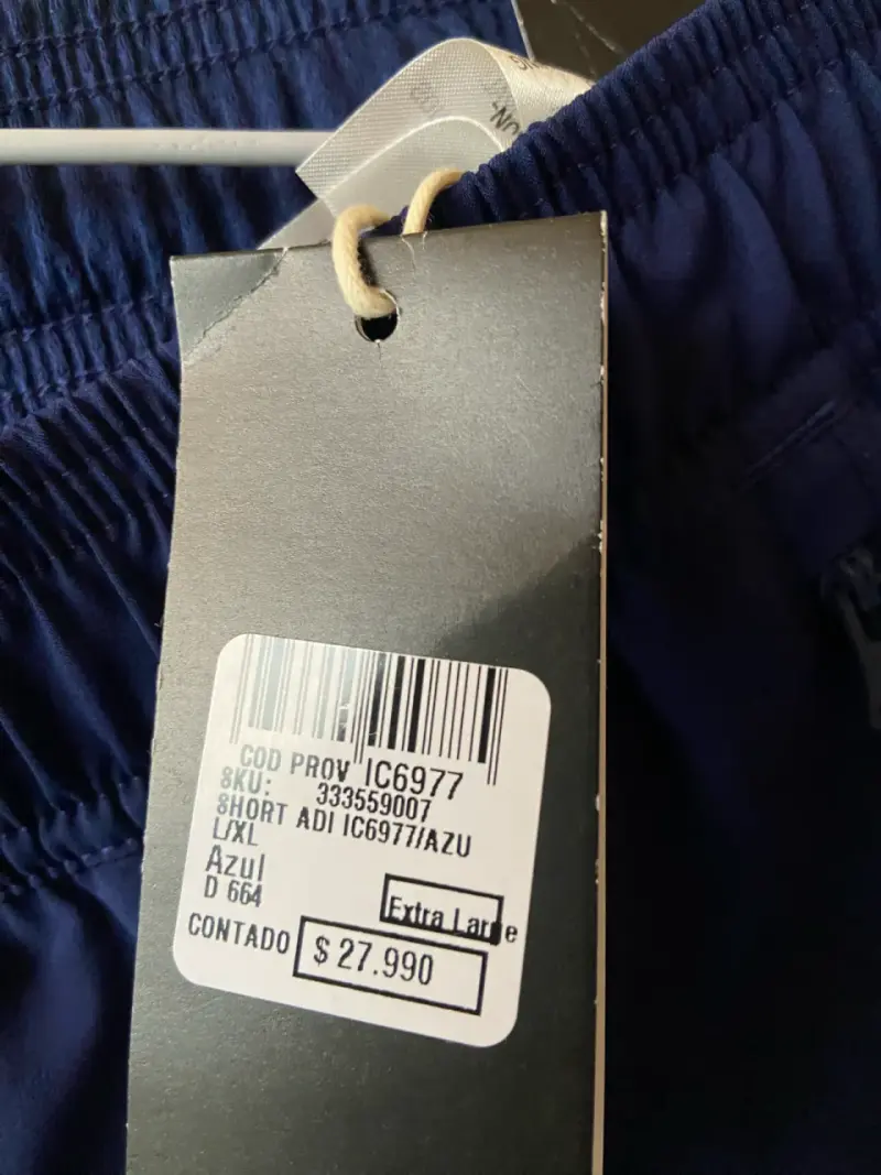 Shorts deportivos Adidas azul marino - 4