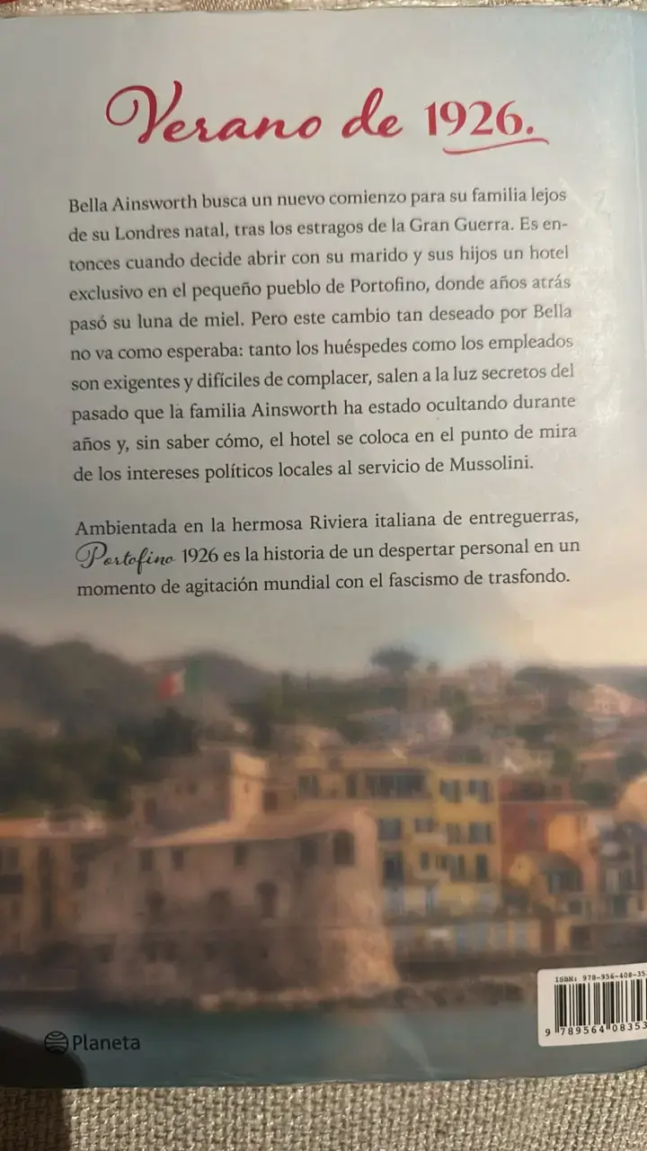 Libro Portofino 1926 de J.P. O'Connell - 2