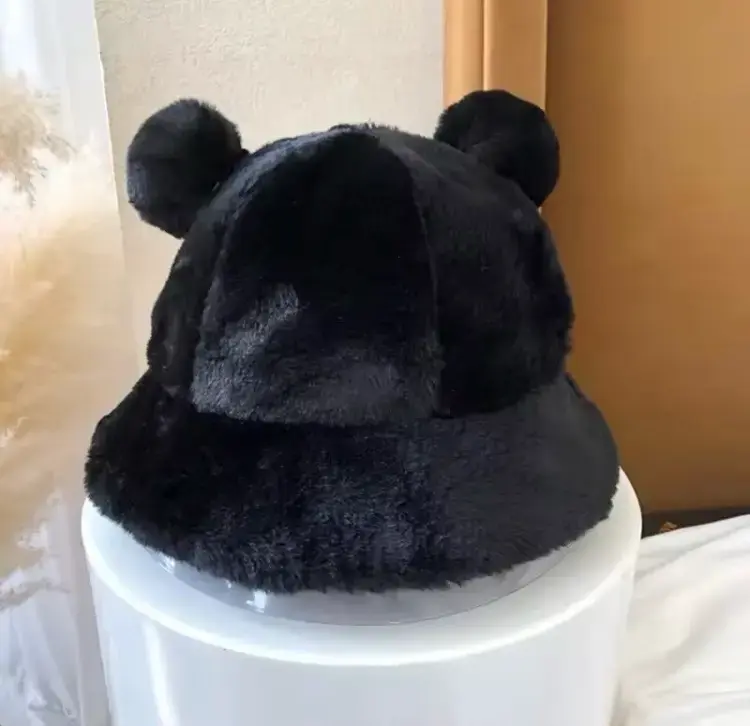 Sombrero de peluche con estampado leopardo - 4