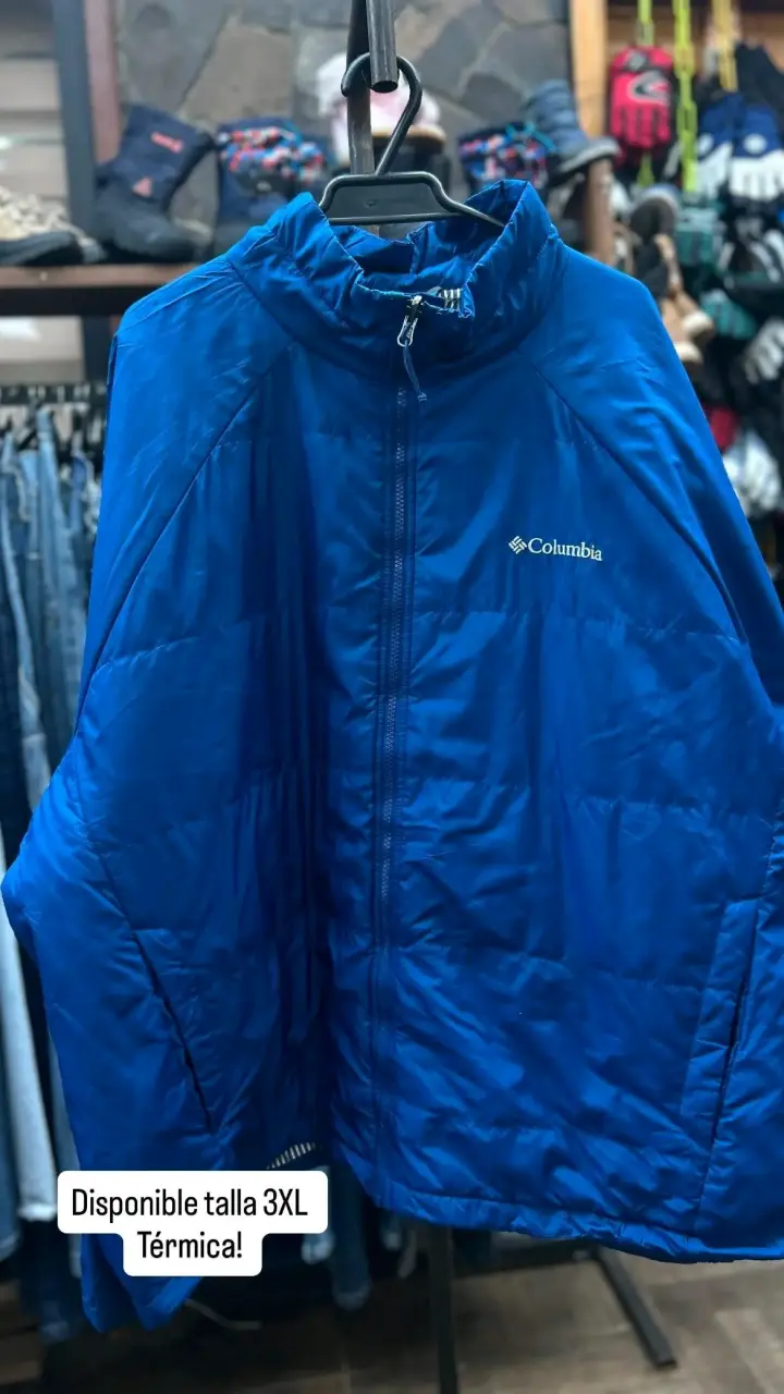 Chaqueta térmica Columbia azul talla 3XL