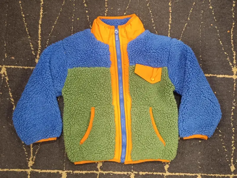Chaqueta polar infantil tricolor - 1